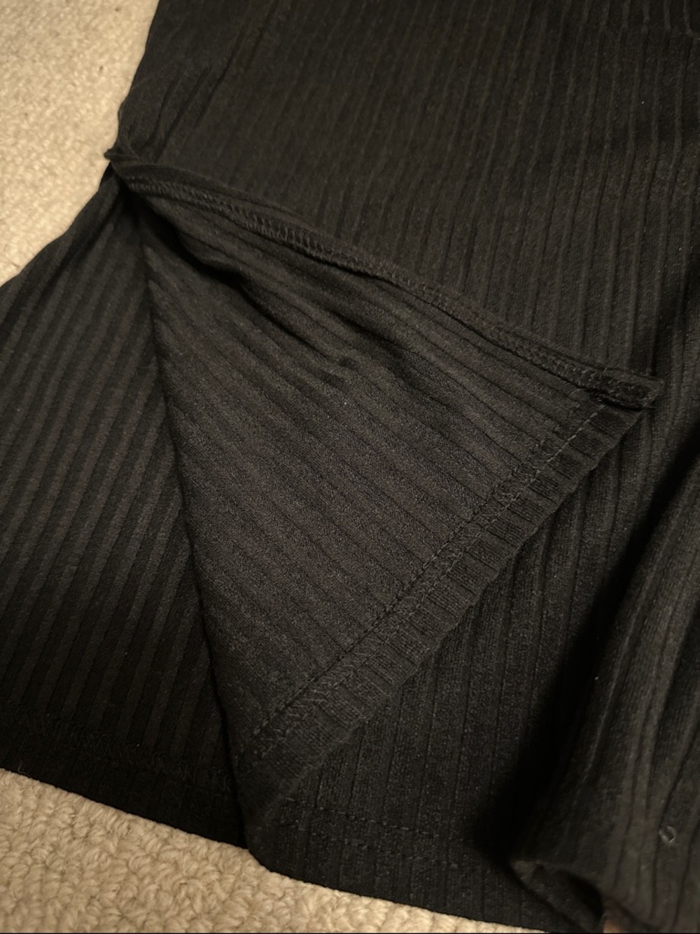 Edikted Black Ribbed Strapless Top - Picture 3 of 3